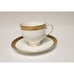 Mikasa Crown Jewel AK019 Cream/Gold Trim 4 Set Of Cups & Saucers
