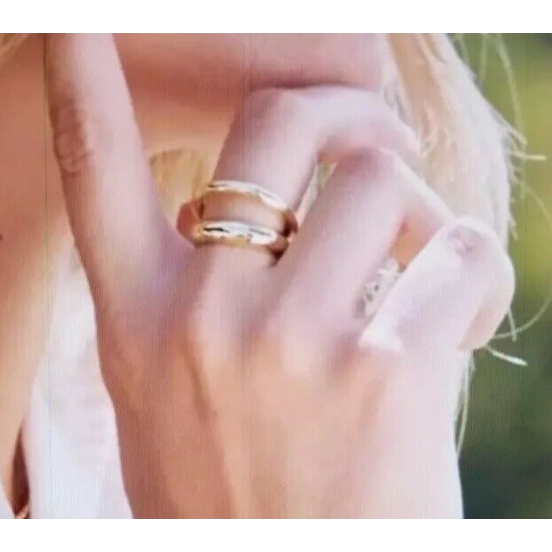 Loren Stewart Curateur Deux Open Band 14K Gold Plated Ring Size 7 NEW
