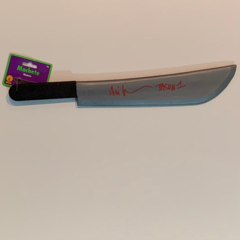 Ari Lehman Signed Toy Plastic Machete Friday The 13th BAS