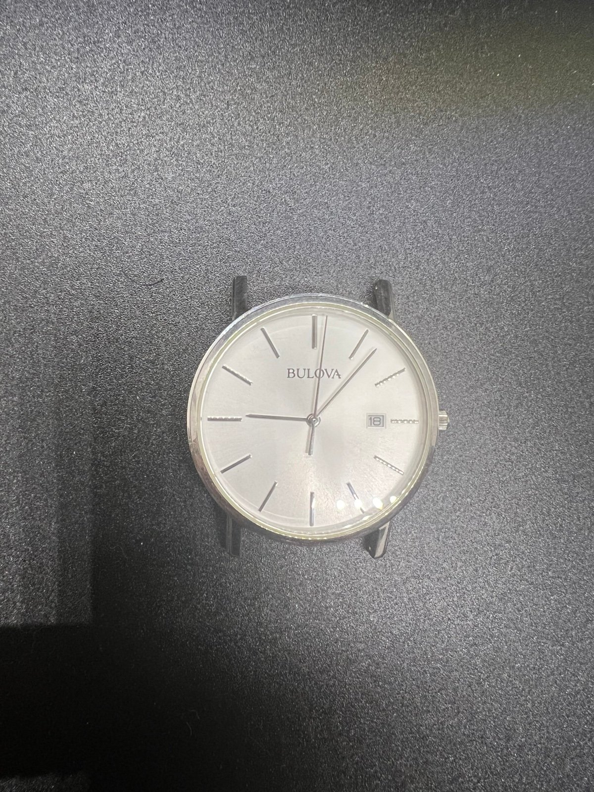 Contemporary Bulova Classic/Corporate 37mm Round Chrome Wrist Watch Miyota Works