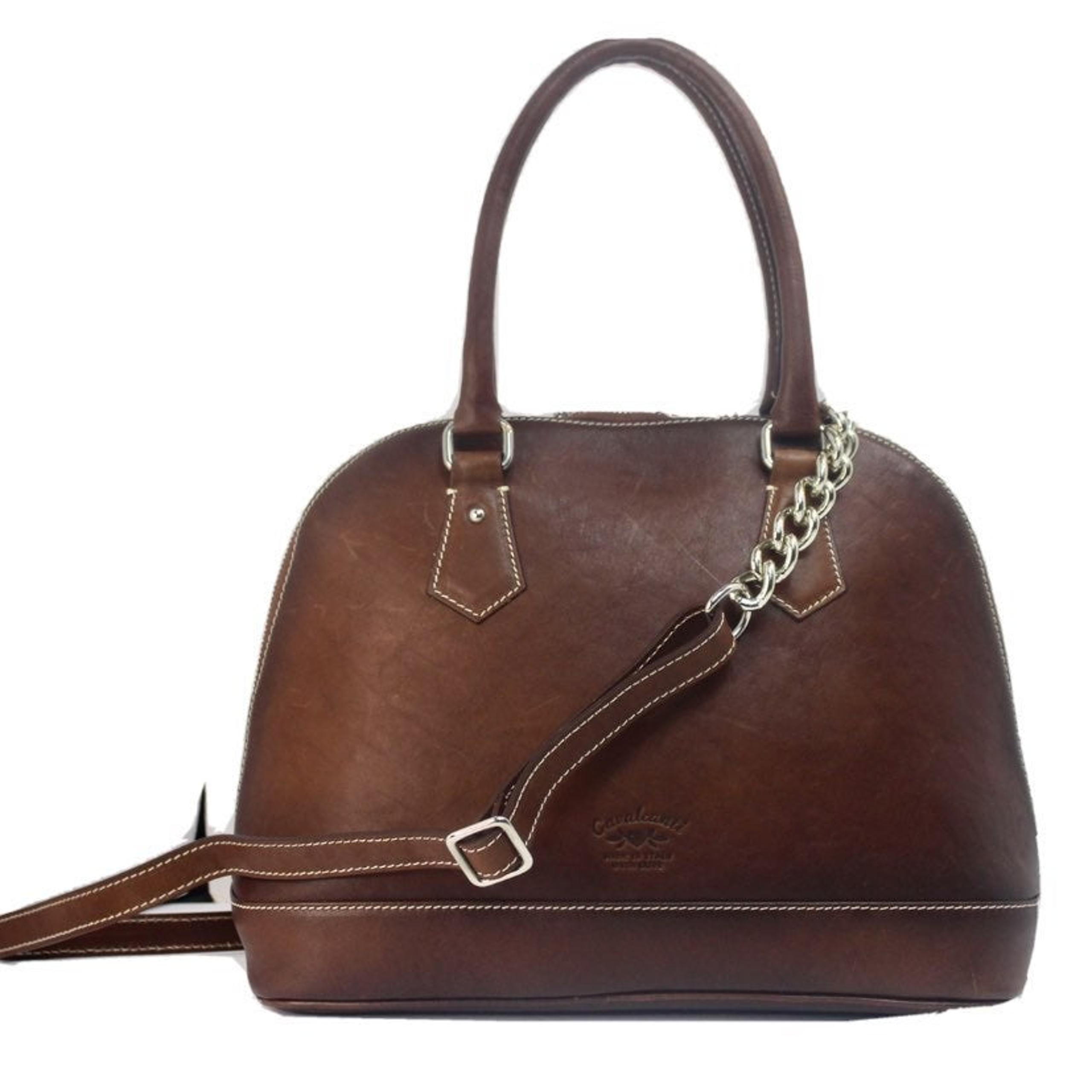 CAVALCANTI Italian Leather Bag Satchel $428 New