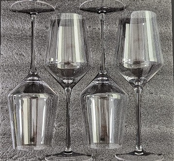 New Red Wine Glasses Set of 4- Premium Crystal Wine Glasses Hand Blown-15 oz