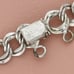 ⚡️clearance⚡️ sterling silver 8mm double curb charm chain bracelet size 7.25in