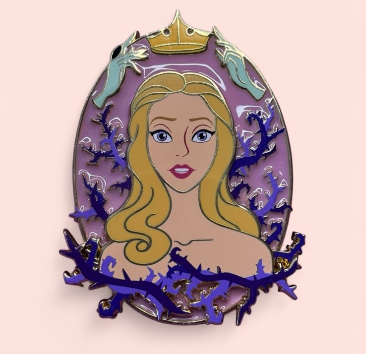Sleeping Beauty Princess Aurora Briar Rose Disney Princess Maleficent enamel pin