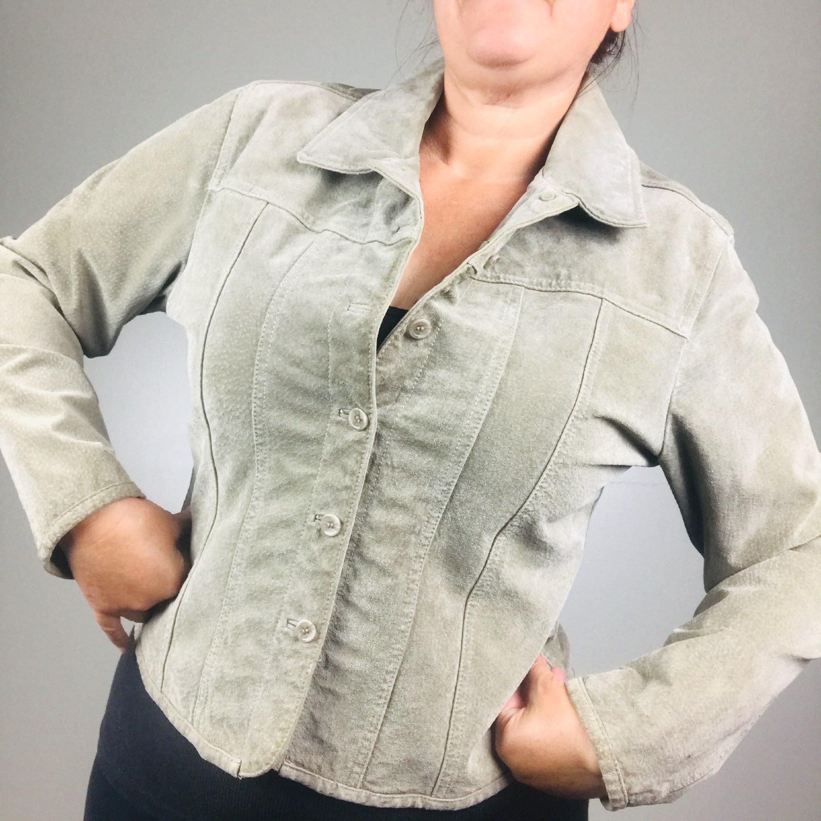 LIVE A LITTLE Leather Jacket Blazer Tan