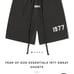 Men’s Essentials Black Athletic Shorts with 1977 Print Small