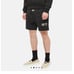 Men’s Essentials Black Athletic Shorts with 1977 Print Small