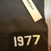 Men’s Essentials Black Athletic Shorts with 1977 Print Small