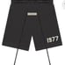 Men’s Essentials Black Athletic Shorts with 1977 Print Small