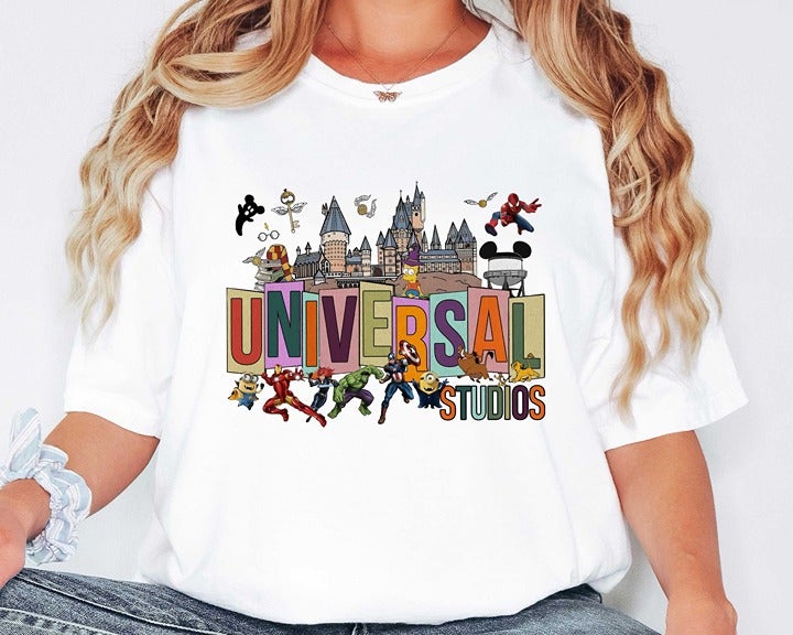 Adorable Disney Universal Studios Comfort Colorsr Tee Magical Family Trips Shirt