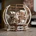 3D puzzle Mechanical Aquarium Model Kit Wooden Construction for adults Happy