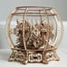 3D puzzle Mechanical Aquarium Model Kit Wooden Construction for adults Happy