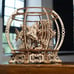 3D puzzle Mechanical Aquarium Model Kit Wooden Construction for adults Happy