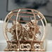 3D puzzle Mechanical Aquarium Model Kit Wooden Construction for adults Happy