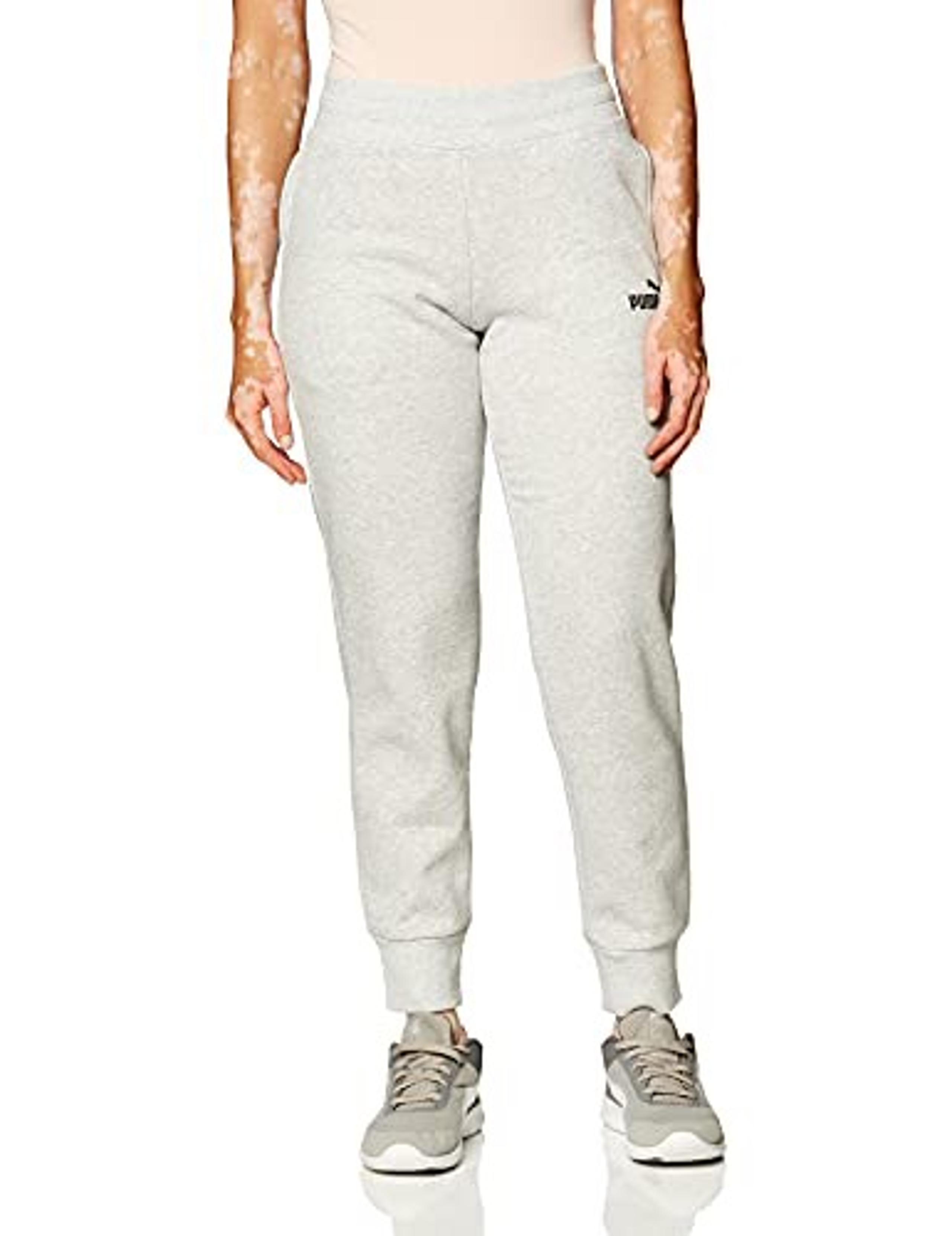 PUMA Women's Plus Size Essentials Fleece Sweatpants, Grey, 2X