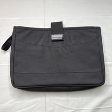 TUMI Laptop Tablet Sleeve Portfolio w/ Cushioned Ballistic Nylon Black EUC