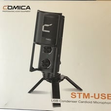 Comica STM-USB Condenser Cardioid Microphone w/ Desktop Stand and Pop Filter