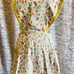 1930s Red/White/Blue Floral Sweetheart Adult Apron