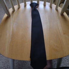 Uniform cravats men's black tie black nwot