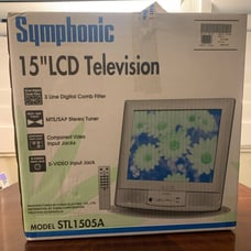 LCD 15 color tv/stereo tuner for camper,rv,boat or video games