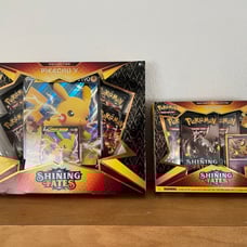 Pokemon Shining Fates Collection Pikachu V & Dedenne BUNDLE