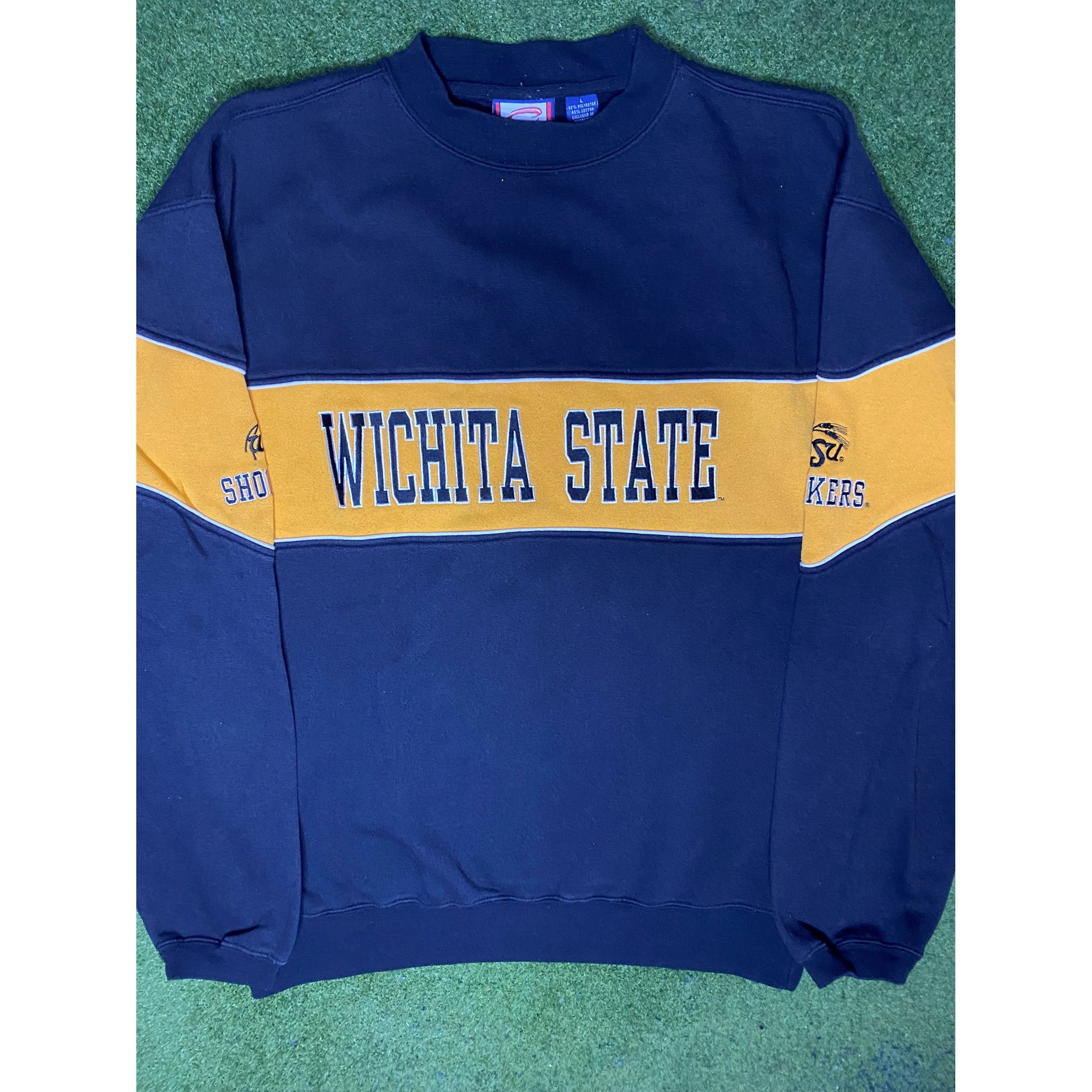 90s Wichita State Shockers - Vintage College Sweatshirt (Large)