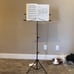 Folding Music Sheet Stand 2 in 1 Dual-Use Portable Foldable Music Stand