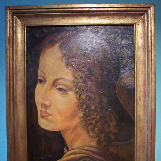 Framed Oil Painting Portrait Hand Painted By Maitland-Smith (28 3/4 x 37)