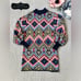 Farm Rio Rauti Wool Blend Sweater Dress Size Small Puff Sleeve Multicolor Medium