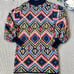 Farm Rio Rauti Wool Blend Sweater Dress Size Small Puff Sleeve Multicolor Medium