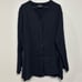 Eileen Fisher Boxy Black Ribbed Casual Cardigan Women Sz Medium Lagenlook USA