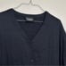 Eileen Fisher Boxy Black Ribbed Casual Cardigan Women Sz Medium Lagenlook USA