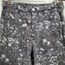 Adrianna Goldschmied Alexxis Cropped Black Flower Field Jeans Vintage Fit Sz 31