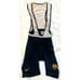 NIKE Cycling Bib Shorts XL Italy Bicycle Run Padded Mesh Bike Navy FC Barcelona