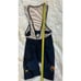 NIKE Cycling Bib Shorts XL Italy Bicycle Run Padded Mesh Bike Navy FC Barcelona