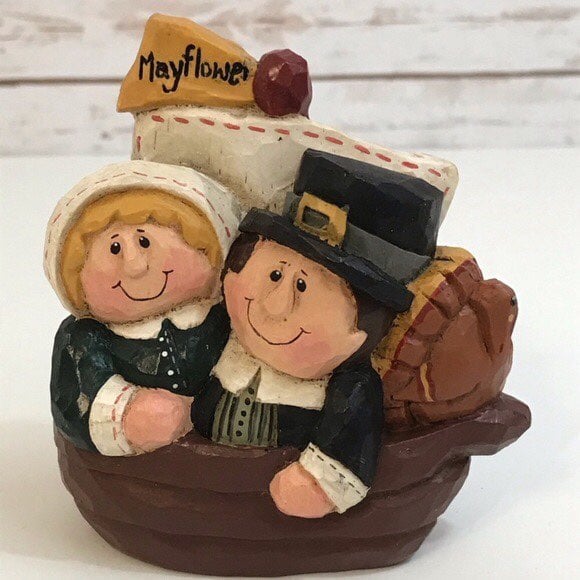 Eddie Walker Thanksgiving pilgrims on mayflower
