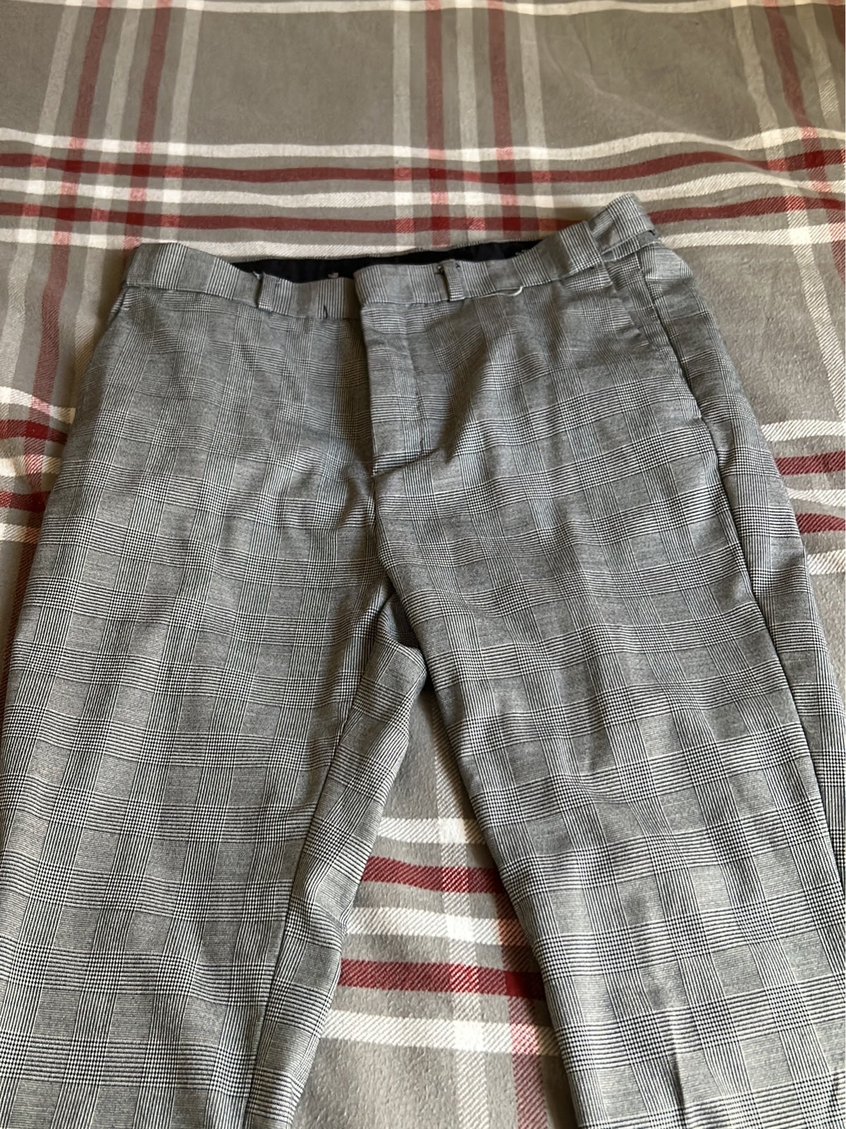 Custom men twill pants, double stack