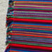 Rainbow Table Mats set of 4 With 3 Napkins handmade in Guatemala Barbara Murray