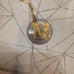 18K Real gold with M pendant