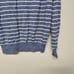 Peter Millar Crown Sweater Mens L Blue Merino Linen Mock Neck 1/4 Zip Pullover
