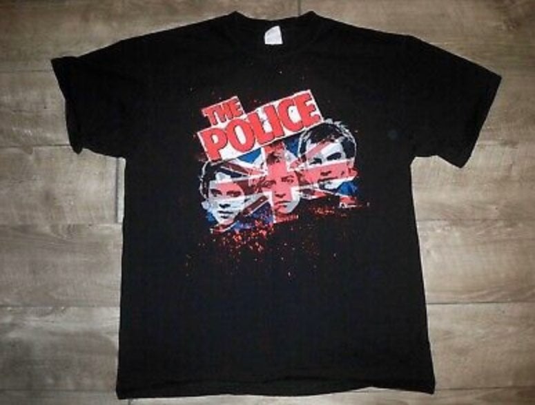 The Police World Tour Band Tshirt Tee LG