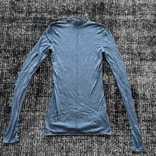 H&M Conscious Exclusive Blue Sweater Womens With Buttons Size 6 Small
