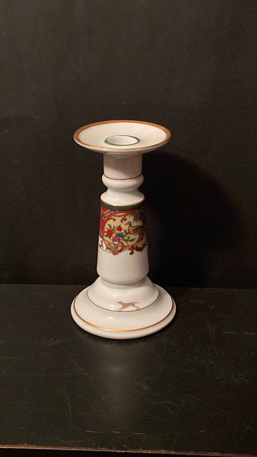 Noritake China 3930 ROYAL HUNT Candlestick Pheasant Dog Tartan