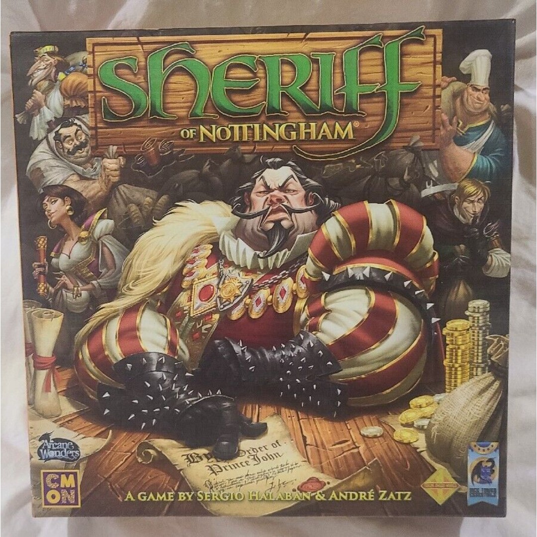 Sheriff of Nottingham Board Game 1st Edition Arcane Wonders 100% Complete