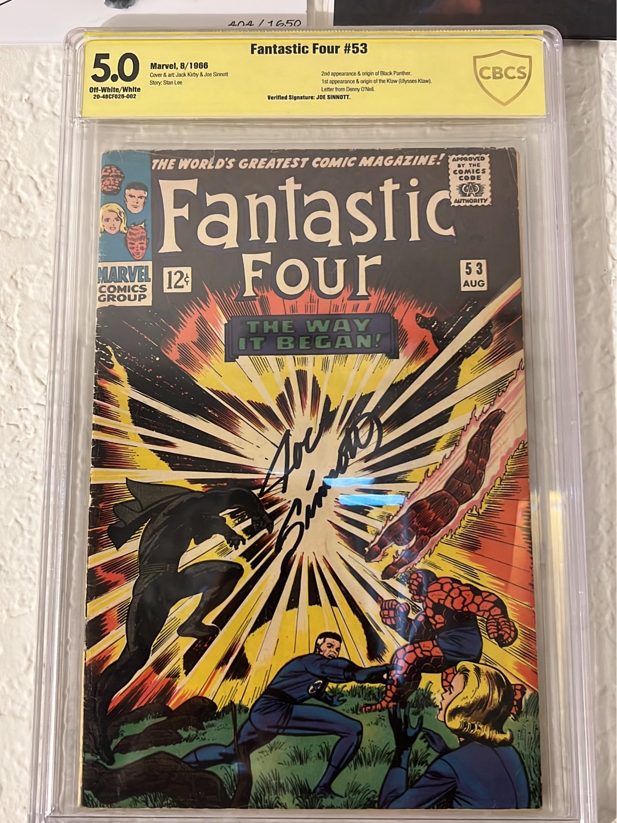 Fantastic Four 53 CBCS 5.0 signed