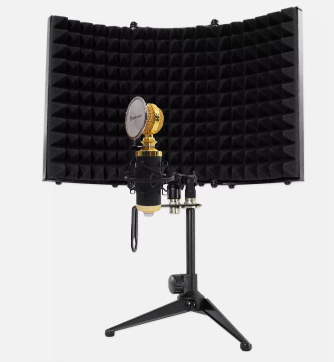 Rockville RCM02 Pro Studio Recording Condenser Microphone Mic+Shock Mount+Shield