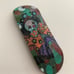 Stacked bozo hand painted embossed graphic fingerboard deck 33mm