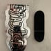 Stacked bozo hand painted embossed graphic fingerboard deck 33mm