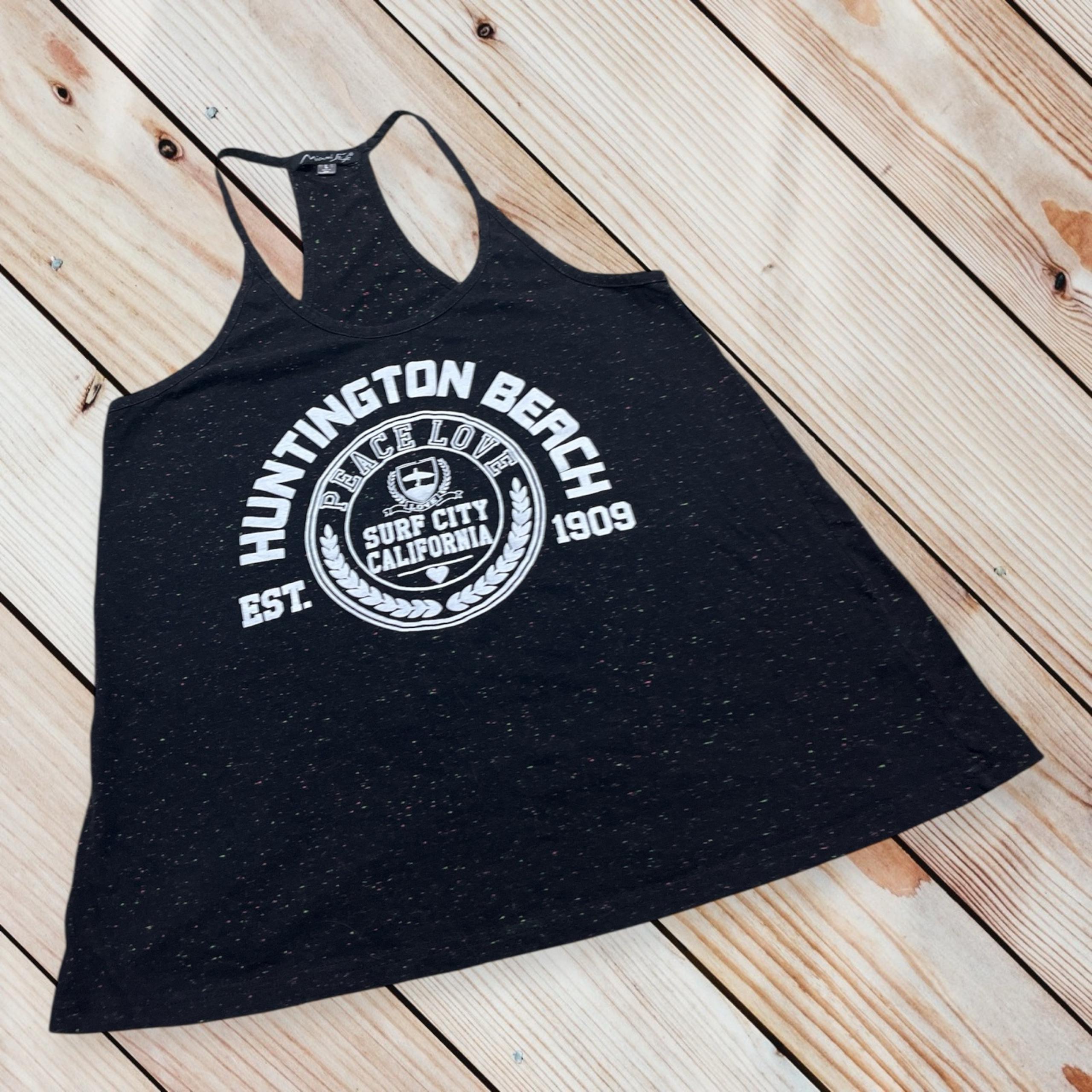 Miami Styles L black specked Huntington Beach tank