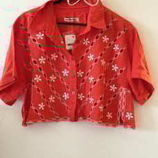148 Free people eyelet crop top
